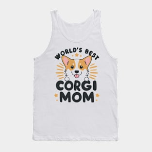 World's Best Corgi Mom Dog Owner Tank Top